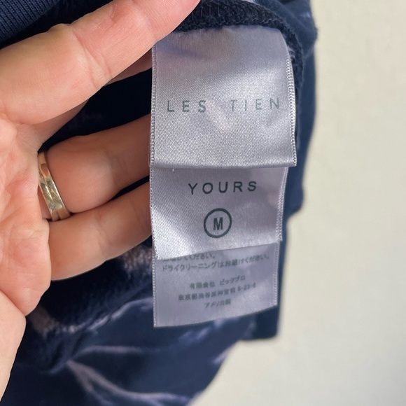 Les Tien Mock Neck Tie Dye Cotton Sweatshirt Size Medium - Picture 3 of 11